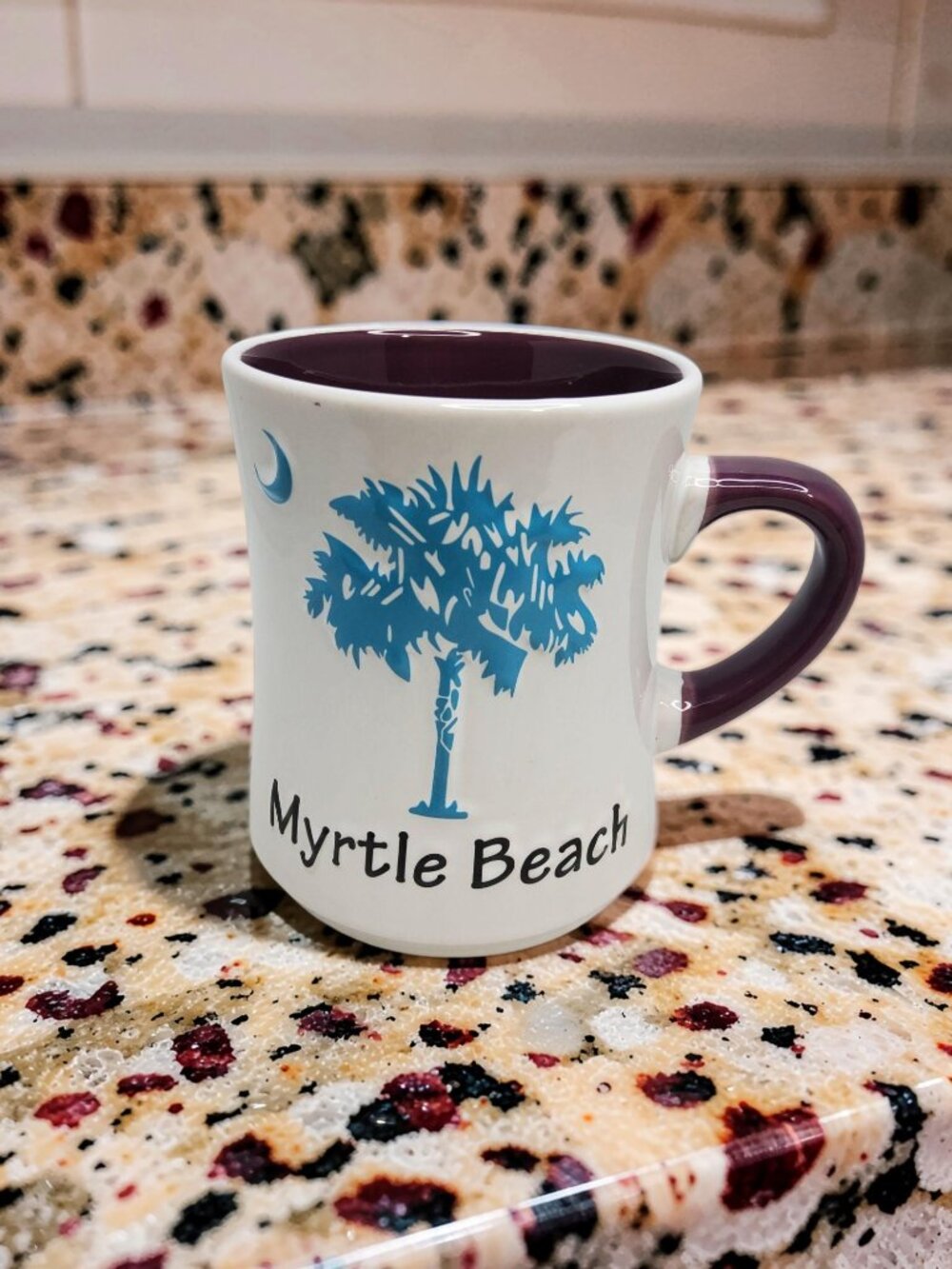 vintage 1990s myrtle beach south carolina stoneware coffee mug
